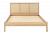 5ft King Size Rattan and Oak Colour Wood Bed Frame 5